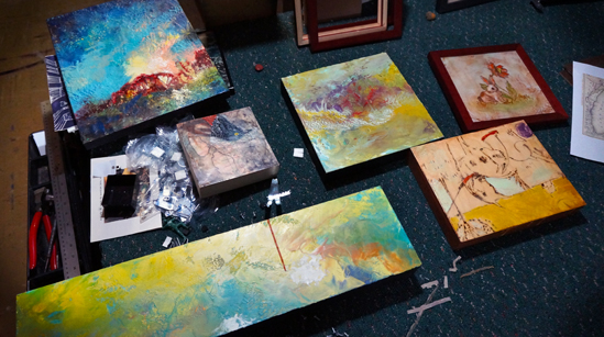 Barb Hranilovich encaustic pieces